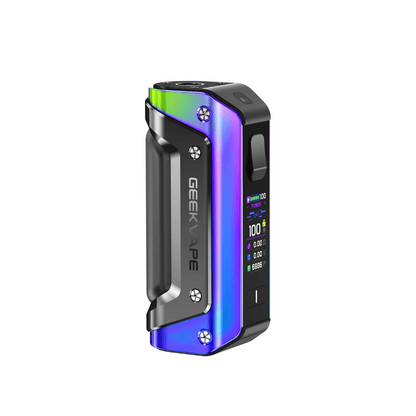 Geekvape Aegis Solo 3 Box Mod in rainbow finish perfect for Vape Sub-Ohm Tanks 