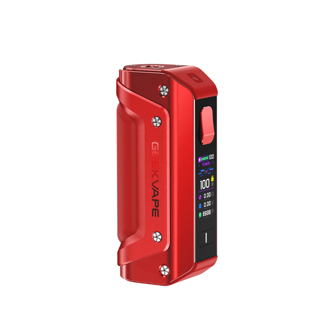 Red Geekvape Aegis Solo 3 Box Mod In Red perfect for Vape Sub-Ohm Tanks 