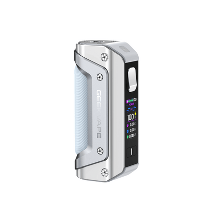 Geekvape Aegis Solo 3 Box Mod in silver perfect for Vape Sub-Ohm Tanks  