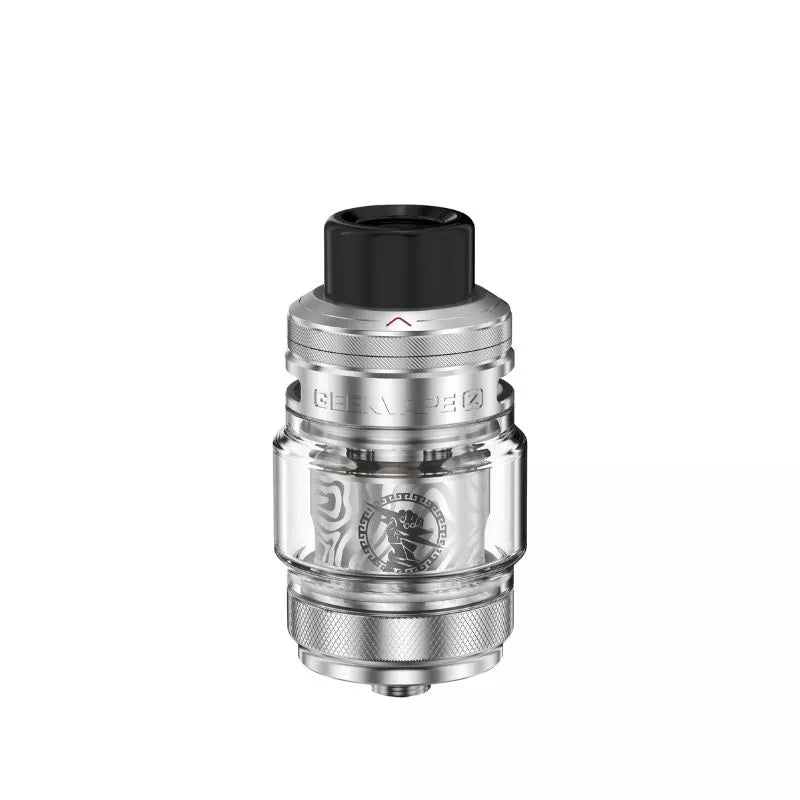 Geekvape Zeus 5 Sub-ohm Tank in Cold  Silver Colour works great with Shortfill e-liquids 