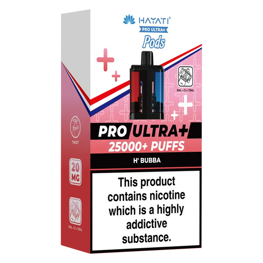 Hayati Pro Ultra Plus 25000 H'Bubba Prefilled Pods
