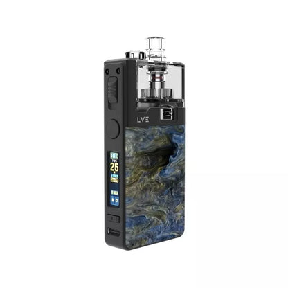 LVE Orion II Pro Pod Vape Kit in Black  Azure Goldstorm Colour, Built-in 1900mAh Lipo Battery with a 0.99 TFT Colour Screen - Great with Nic Salt Vape Juices