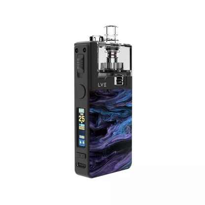 LVE Orion II Pro Pod Vape Kit in Black  Nebula Mirage Colour, Built-in 1900mAh Lipo Battery with a 0.99 TFT Colour Screen - Great with Nic Salt Vape Juices