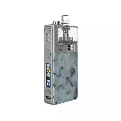 LVE Orion II Pro Pod Vape Kit in Silver Arctic Camo Colour, Built-in 1900mAh Lipo Battery with a 0.99 TFT Colour Screen - Great with Nic Salt Vape Juices