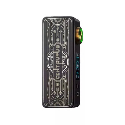 Lost Vape Centaurus M100 Box Mod in Concerto Black can be used with Sub-ohm Vape Tanks or Rebuildable Vape Tanks