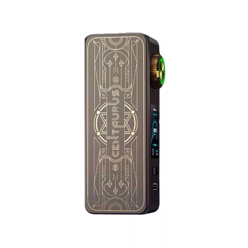 Lost Vape Centaurus M100 Box Mod in Concerto Gunmetal can be used with Sub-ohm Vape Tanks or Rebuildable Vape Tanks