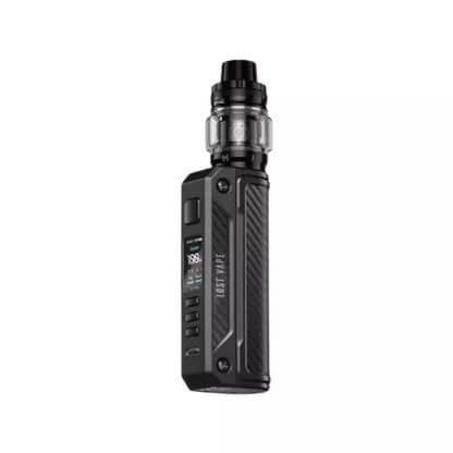 Lost Vape Thelema Solo 100w Black Carbon Fibre Colour Vape Kit with Centaurus Sub-ohm Vape Tank great for DTL Vaping with 70VG/30PG Shortfill Vape Juice