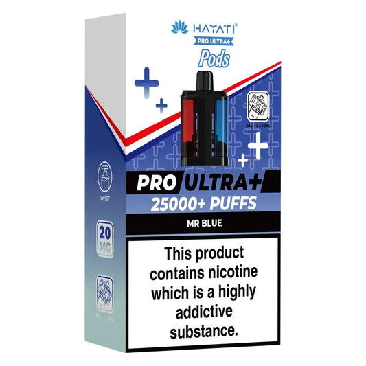 Hayati Pro Ultra Plus 25000 Mr Blue Prefilled Pods