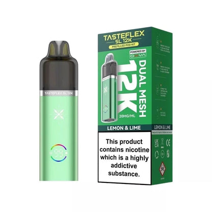 OXVA Tasteflex SL 12K Prefilled Pod Kit Lemon & Lime Flavour with Built-in 900mAh Battery giving up to 12,000 puffs
