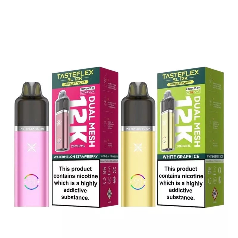 OXVA Tasteflex SL 12K Prefilled Pod Kit with Built-in 900mAh Battery giving up to 12,000 puffs