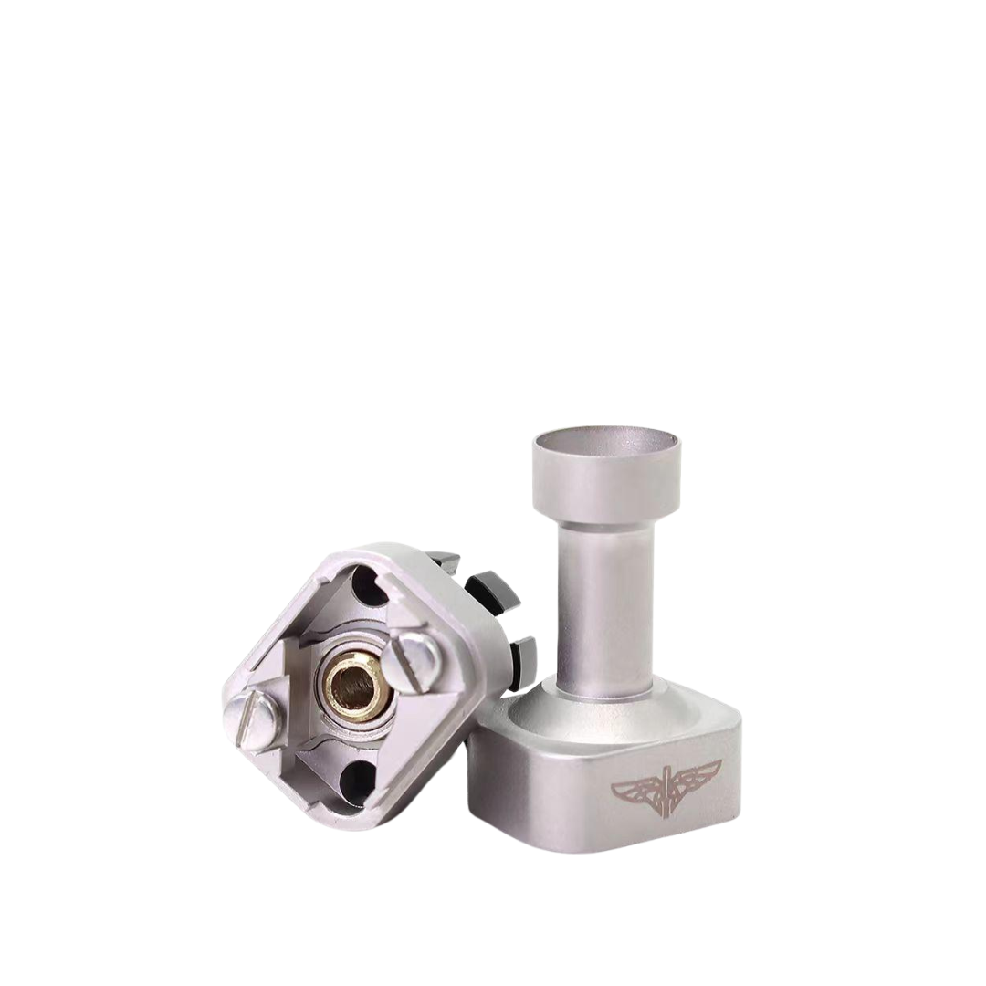 SXK GG Submarine Style RBA atomiser in silver, featuring intricate design and logo.