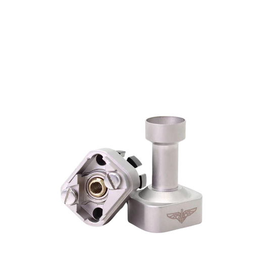 SXK GG Submarine Style RBA atomiser in silver, featuring intricate design and logo.