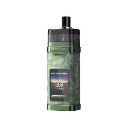 Smoant Pasito 3 Pod Vape Kit in Camouflage Green Colour with a built-in Rechargeable Internal 2800mAh Battery and  Compatible with K-Series Coils