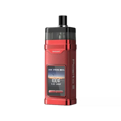 Smoant Pasito 3 Pod Vape Kit in Classical Red Colour with a built-in Rechargeable Internal 2800mAh Battery and  Compatible with K-Series Coils