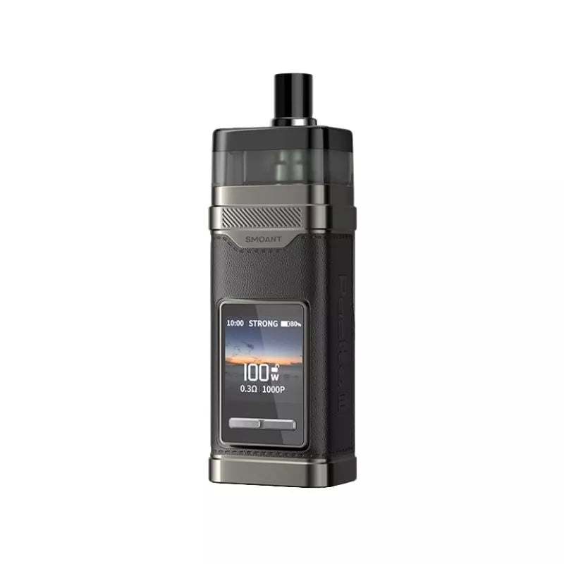 Smoant Pasito 3 Pod Vape Kit in Matte Black Colour with a built-in Rechargeable Internal 2800mAh Battery and  Compatible with K-Series Coils