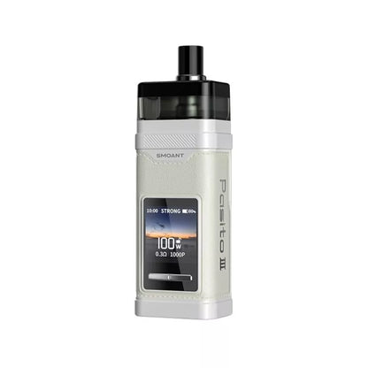 Smoant Pasito 3 Pod Vape Kit in Pepper White Colour with a built-in Rechargeable Internal 2800mAh Battery and  Compatible with K-Series Coils