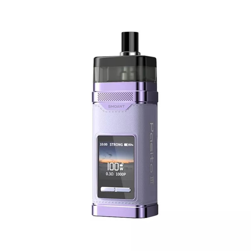 Smoant Pasito 3 Pod Vape Kit in Rococo Purple Colour with a built-in Rechargeable Internal 2800mAh Battery and  Compatible with K-Series Coils