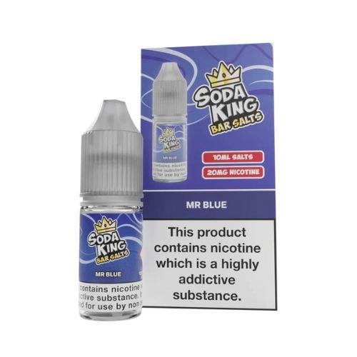 Soda King Bar Nic Salt 10ml - Pack of 10 Available In Mr Blue Flavour