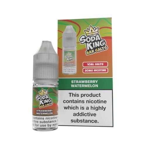 Soda King Bar Nic Salt 10ml - Pack of 10 Available In Strawberry Watermelon Flavour
