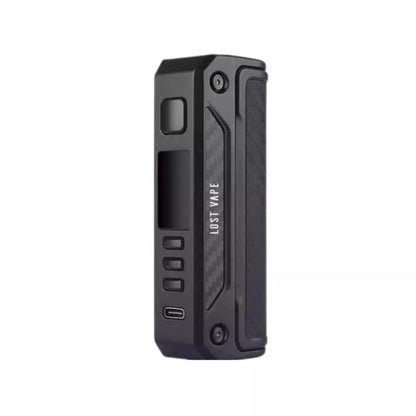 Thelema Solo 100w Mod in Black Carbon Fibre by Lost Vape great with Rebuildable Vape Tanks or Sub-ohm Vape Tanks