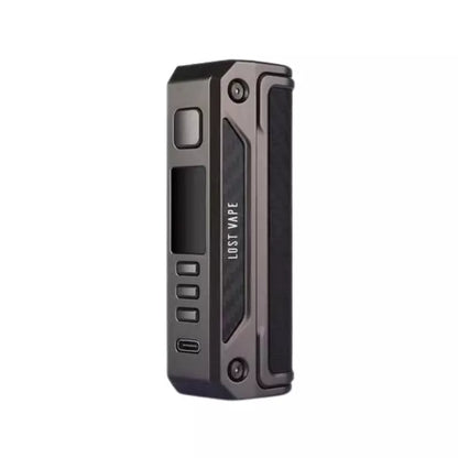 Thelema Solo 100w Mod in Gunmetal Carbon Fibre by Lost Vape great with Rebuildable Vape Tanks or Sub-ohm Vape Tanks