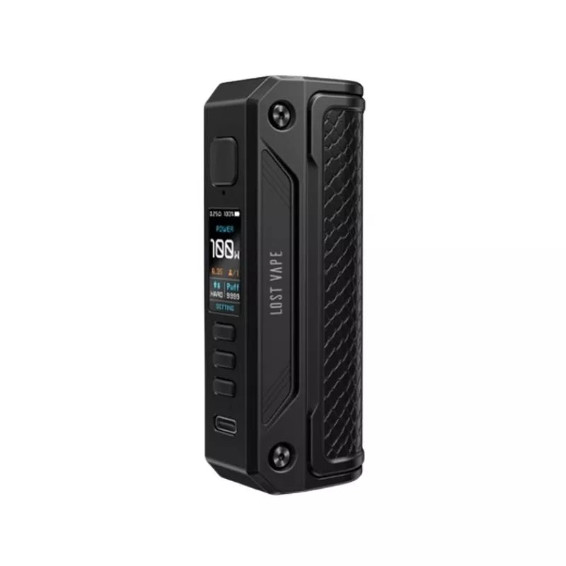 Thelema Solo 100w Mod in Phantom Black by Lost Vape great with Rebuildable Vape Tanks or Sub-ohm Vape Tanks
