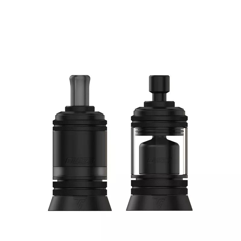 ThunderCloud Blaze MTL RTA in matte black Colour great for MTL Vaping with Nic Salt E-Liquids or 50vg/50pg Vape Juices 