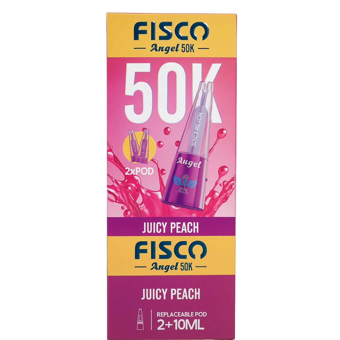 Fisco Angel 50K Puffs Prefilled Pod Vape Kit