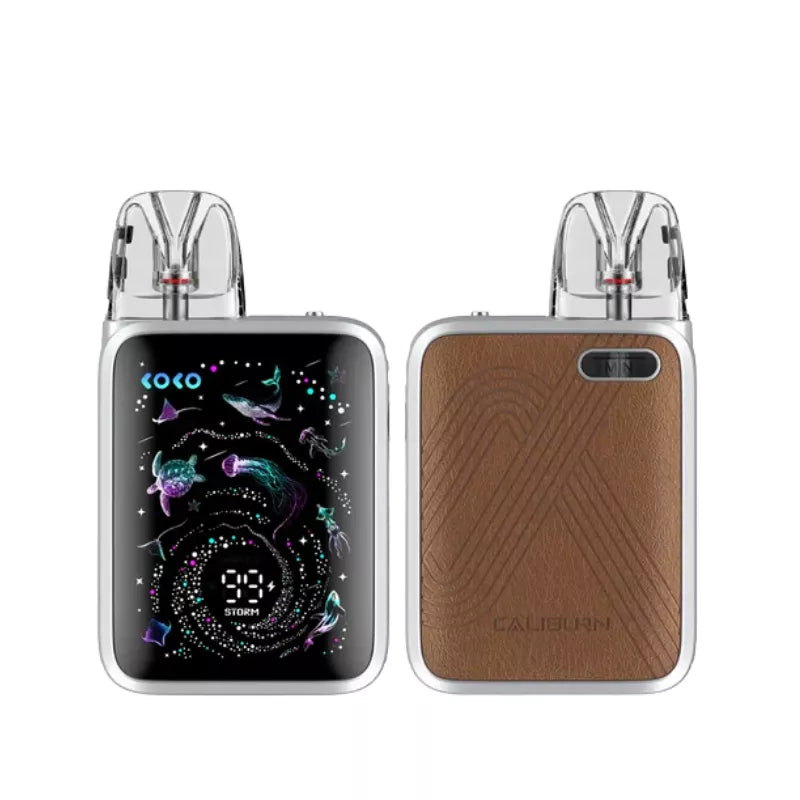 Uwell Caliburn G5 KOKO Pod Vape Kit Mocha Silver Colour great for Nic Salt e-liquids