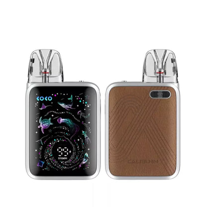 Uwell Caliburn G5 KOKO Pod Vape Kit Mocha Silver Colour great for Nic Salt e-liquids
