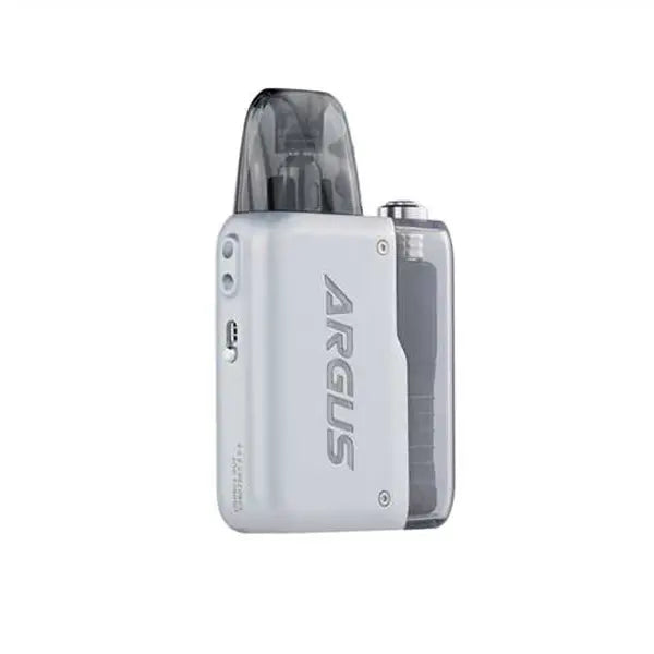 VOOPOO Argus P2 vape kit in colourful silver, featuring a sleek, compact design.