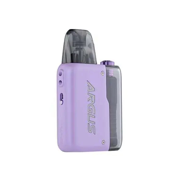 VOOPOO Argus P2 Vape Kit in lavender purple, compact design with clear pod.