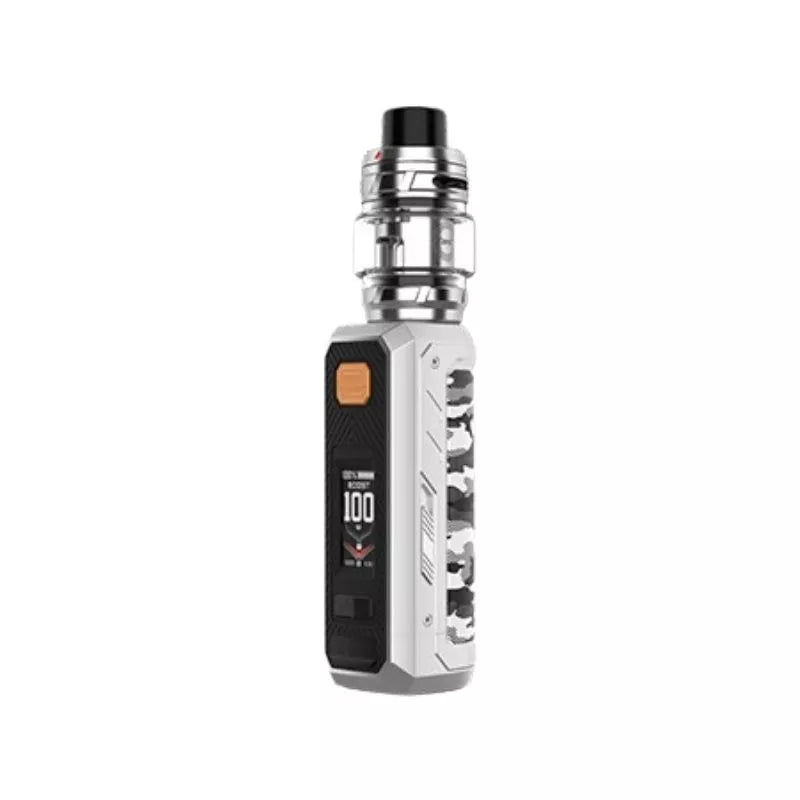 Vaporesso Armour Ultra Sub-ohm Vape Kit Camo Silver Colour with a 5500mAh Built-in Battery and comes with the Vaporesso iTank Tank great with 70VG/30PG Shortfill Vape Juice.