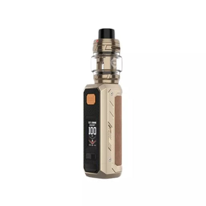 Vaporesso Armour Ultra Sub-ohm Vape Kit Dune Gold Colour with a 5500mAh Built-in Battery and comes with the Vaporesso iTank Tank great with 70VG/30PG Shortfill Vape Juice.