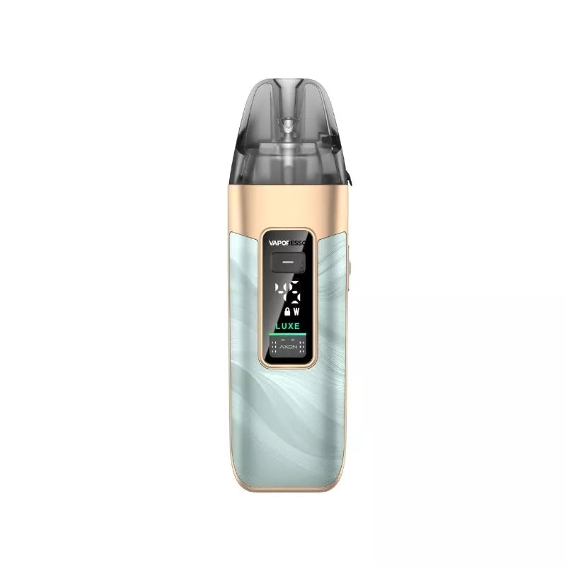 Vaporesso LUXE X3 Pod Vape Kit in fluid green colour with a built-in 2600mAh Battery and works great with nic salt e-liquids