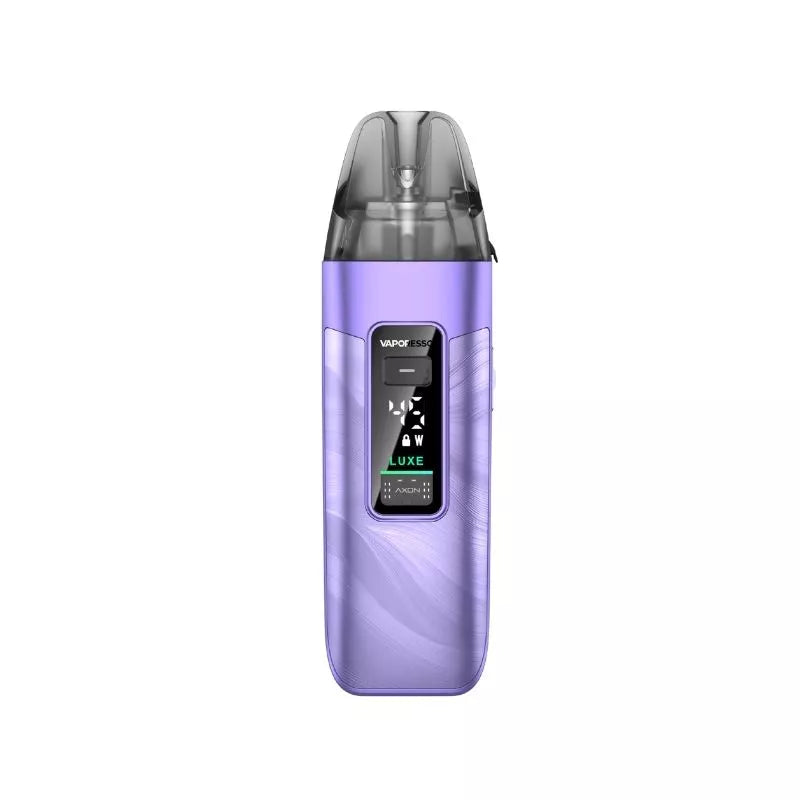 Vaporesso LUXE X3 Pod Vape Kit in fluid purple colour with a built-in 2600mAh Battery and works great with nic salt e-liquids