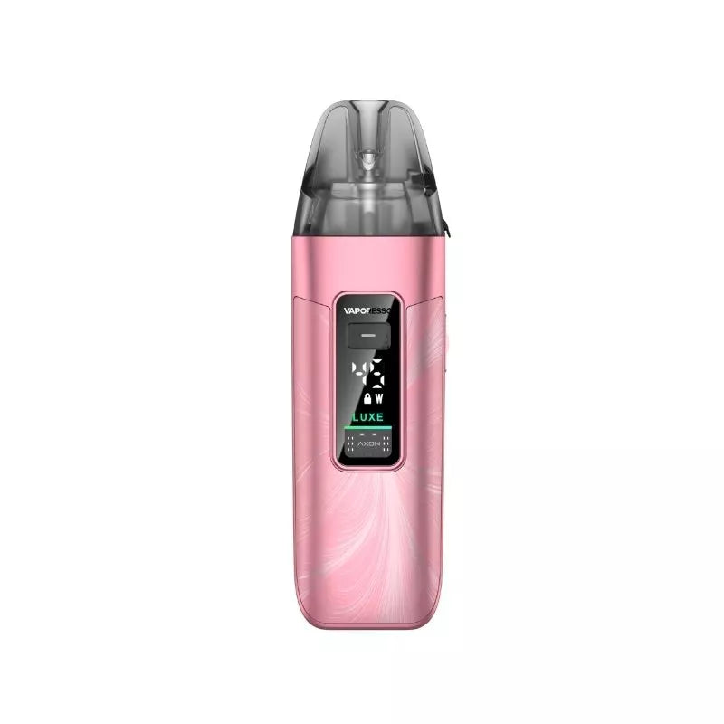 Vaporesso LUXE X3 Pod Vape Kit in sheer pink colour with a built-in 2600mAh Battery and works great with nic salt e-liquids
