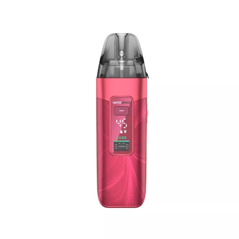 Vaporesso LUXE X3 Pod Vape Kit in sheer red colour with a built-in 2600mAh Battery and works great with nic salt e-liquids