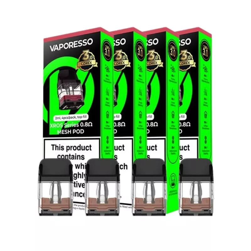 Vaporesso XROS Corex 3.0 Mesh Refillable Vape Pods compatible with All Vaporesso XROS Pod Vape Kits