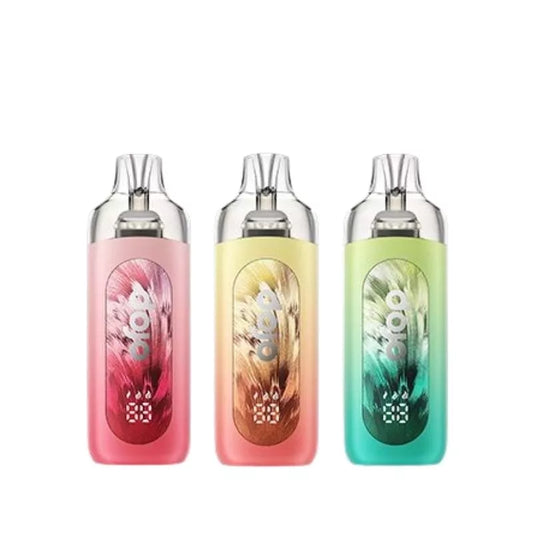 Three Vaporesso Dojo Blast 30K Pro Prefilled Pod Vape Kits Lined Up.