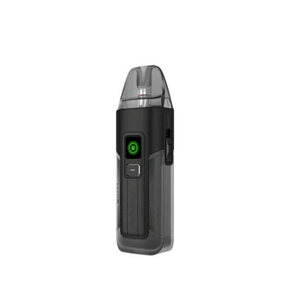 Vaporesso Luxe X2 Pod Vape Kit in Night Black, featuring a sleek design and green power button.