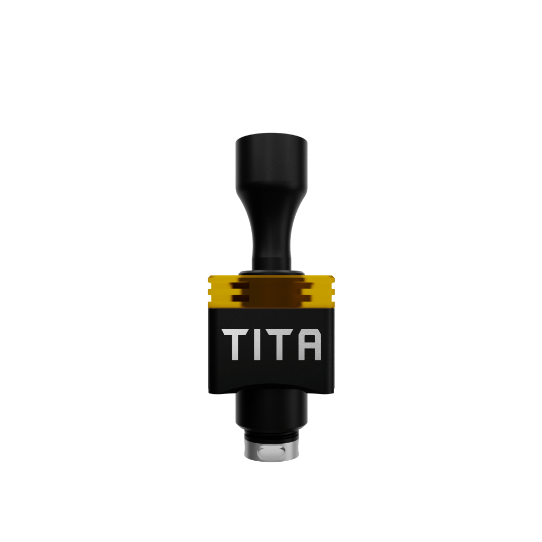 Veepon Tita X2 RBA in black with a sleek, minimalist design.
