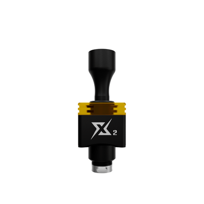 Veepon Tita X2 RBA in black with yellow accents, featuring a sleek design.