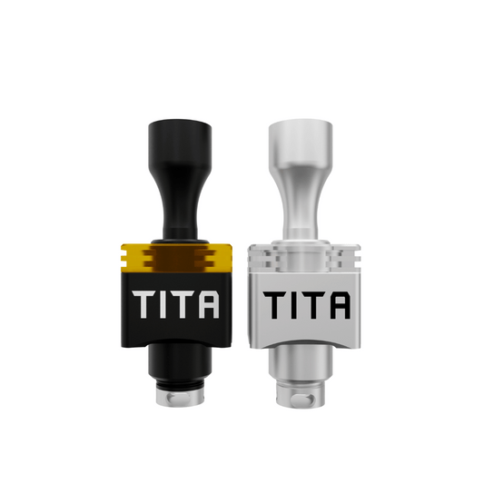 Veepon Tita X2 RBA, black and silver, side by side.