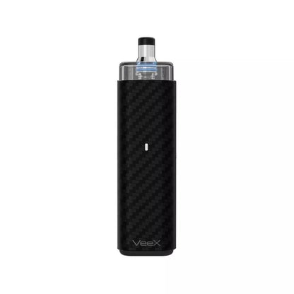 Veepon VeeX Pod Vape Kit in Carbon Fibre great for RDL/MTL Vaping with Nic Salt Vape Juices 