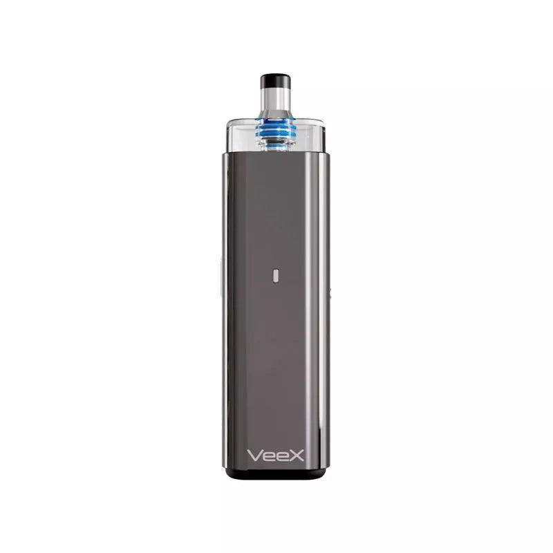 Veepon VeeX Pod Vape Kit in Gunmetal great for RDL/MTL Vaping with Nic Salt Vape Juices 