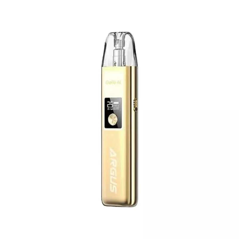 Voopoo Argus G Pod Vape Kit In Sand Drift Gold Great for MTL Vaping with Nic Salt E-liquids