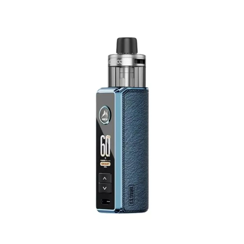 Voopoo Drag S3 Pod Vape Kit in Blue Colour with a built-in 3000mAh Battery and Compatible with VOOPOO PnP X Coils / Voopoo PnP X MTL/DTL Pod Cartridge