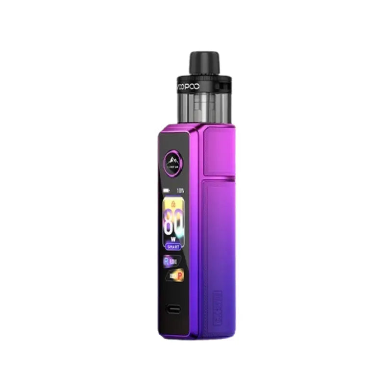 Voopoo Drag X3 Pod Vape Kit Aurora Purple Colour great for DTL Vaping and compatible with Voopoo Pnp X Coil Range