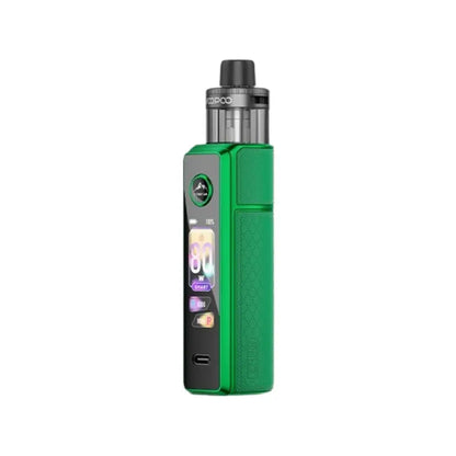 Voopoo Drag X3 Pod Vape Kit Moss Green Colour great for DTL Vaping and compatible with Voopoo Pnp X Coil Range